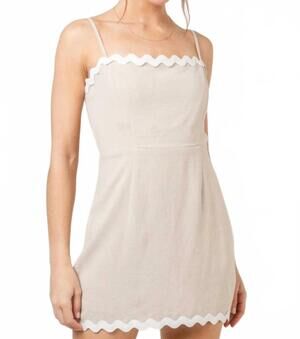 NEW FORE harper mini dress in white